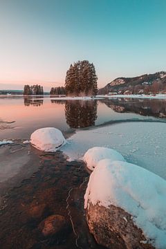 Zweden rivier in de winter von Andy Troy