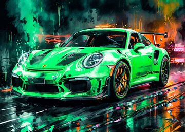 Porsche 911 GT3 RS Jade Green by MIROKKU