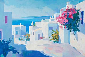 Coastal view Greece by Poster Art Shop