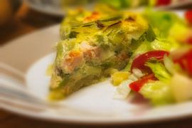 Lachs-Lauch-Quiche