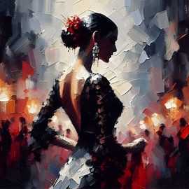 Flamenco Danseres van FoXo Art