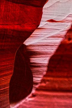 Antelope canyon abstract van Jos van den berg