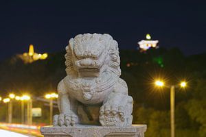 Chinese Lion Statue  sur Andrew Chang