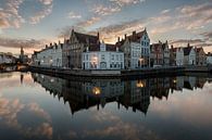 de spiegelrei in Brugge, Bruges, Belgie, Belgium van Fotografie Krist / Top Foto Vlaanderen thumbnail