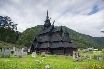 Staafkerk van Borgund in Noorwegen van Patrick Verhoef