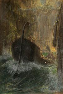 Adolf Hirémy-Hirschl - Zwischen Skylla und Charybdis (1910)