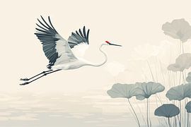 Japandi, vliegende kraanvogel