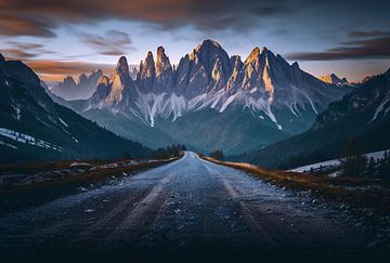 Prachtige panorama's van de Dolomieten van fernlichtsicht