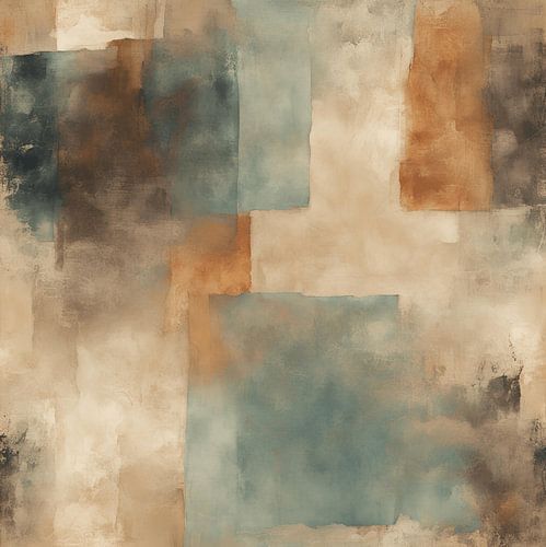 Abstract blue square