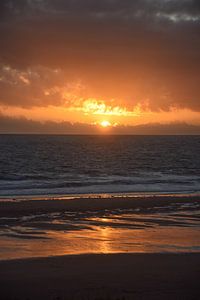 La Mer en Feu - zonsondergang aan de Normandische Kust