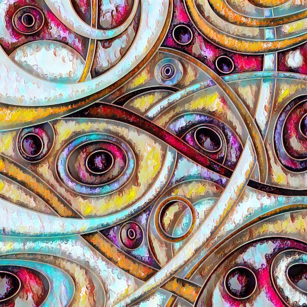 Abstracte Kunst - Labyrint van Patricia Piotrak