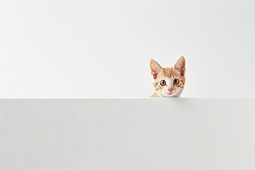 Curious cat by Poster Art Shop
