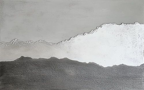 Ruhige Trennung zwischen Hell und Dunkel in abstrakter Form