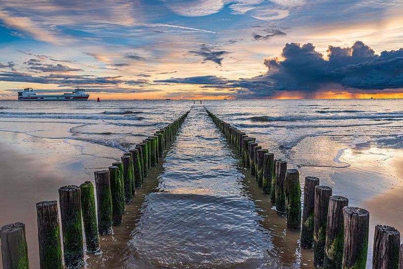 Entlang der Küste von Zeeland von Ria Overbeeke