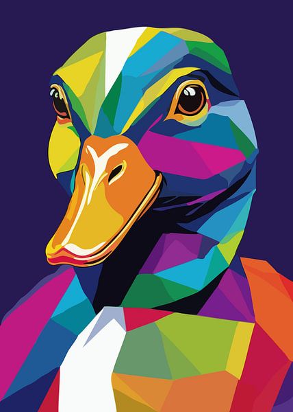Eend Pop Art van MIROKKU