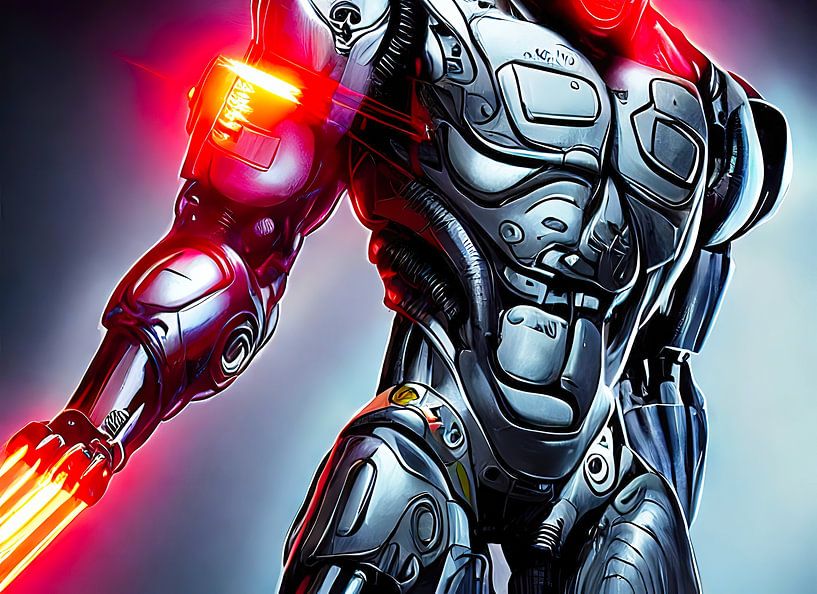 Torso eines Cyborg von Frank Heinz