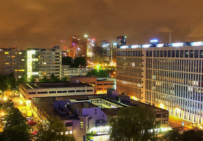 Blick über die City von Amsterdam bei Nacht von MPfoto71