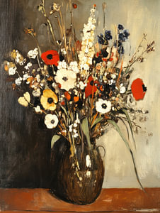Vase mit Blumen