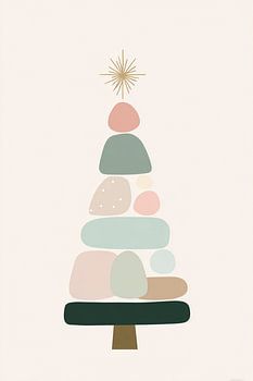 Minimal Stone-Shape Christmas Tree