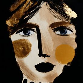 Modern abstract portret van Studio Allee