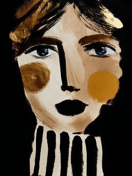 Modernes abstraktes Porträt