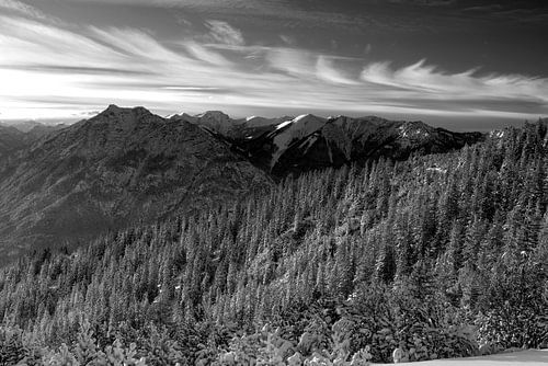 Vue sur le Kramer et l'Ammergebirge