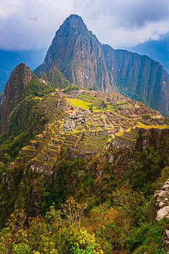 Views over the ruins of Machu Picchu, Peru