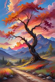 Gemälde Eine heitere Berglandschaft