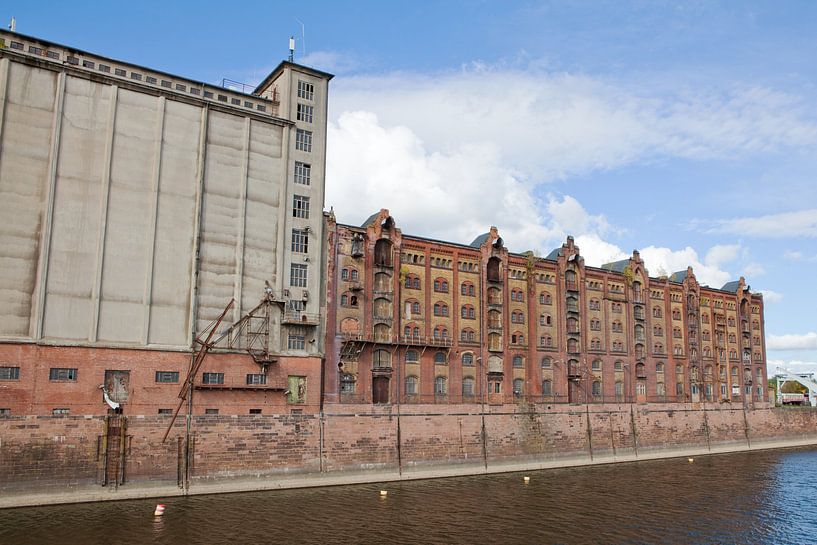 Old warehouse in the commercial port of Magdeburg by t.ART