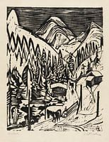 Winter in Sertigstraße, ERNST LUDWIG KIRCHNER, 1924