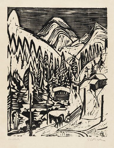 Winter in Sertigstraße, ERNST LUDWIG KIRCHNER, 1924