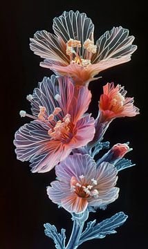 Kristal bloemen 2 van DNH Artful Living