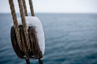 Pulley on sailing ship S/V Noorderlicht by Martijn Smeets thumbnail