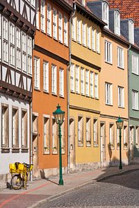 Häuserzeile in der Altstadt von Hannover von Werner Dieterich