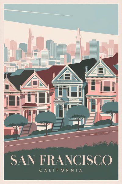 San Francisco, California von Poster Art Shop