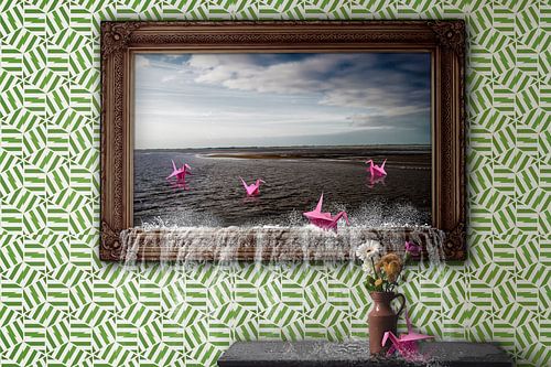 Hoop en Veerkracht in Tijden van Wereldwijde Chaos en Crisis - Inspirerende Wanddecoratie