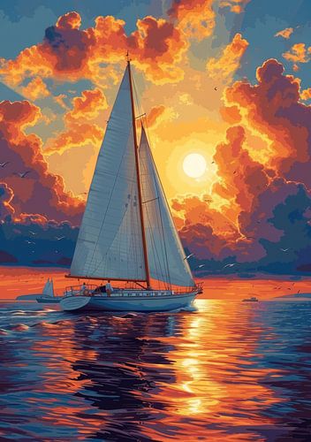 Zeilboot Maan Maritiem Zee Nautisch