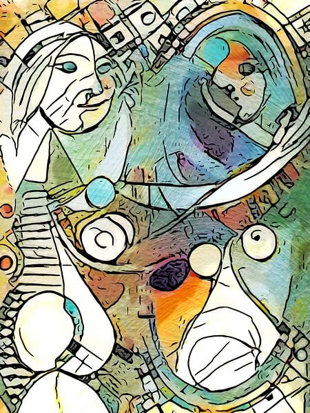 Hommage aan Picasso (3) van zam art