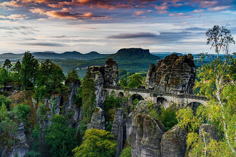 De beroemde Bastei brug van Frank Mannaerts