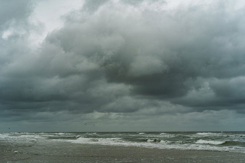 Dunkler Himmel über dem Wattenmeer | Hollands Glorie von Van Kelly's Hand