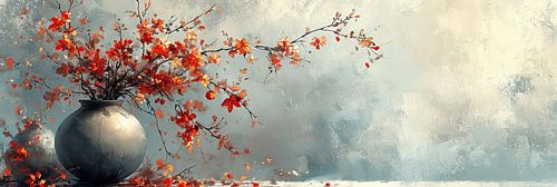 Fleurs abstraites | Chuchotement écarlate