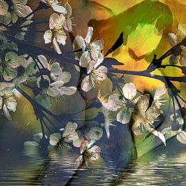 Bloemen naakt van Christine Nöhmeier