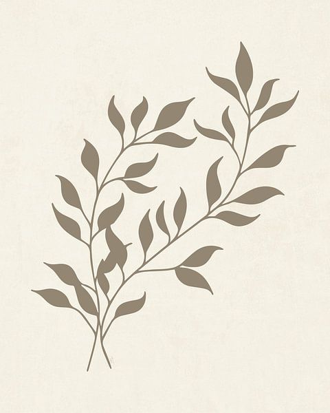 Light umber leaves 1 by Tanja Udelhofen