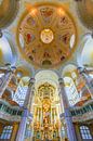 Plafond en orgel van de  Frauenkirche in Dresden van Henk Meijer Photography thumbnail