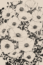 Träumerei von Wildblumen von Melloi Art