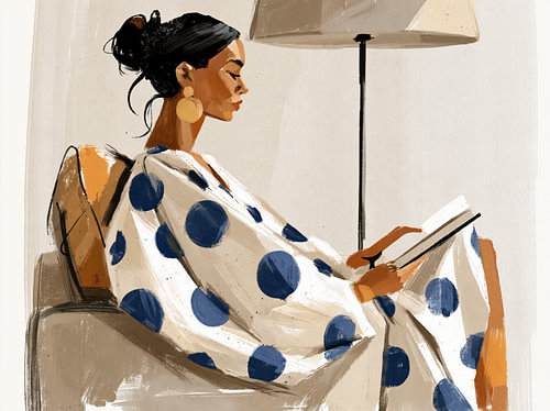 Heure de lecture en bleu