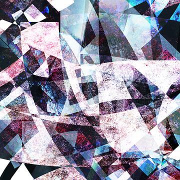 Benedix: Trilithon 02 [digitale abstracte kunst, zwart, wit] van Nelson Guerreiro