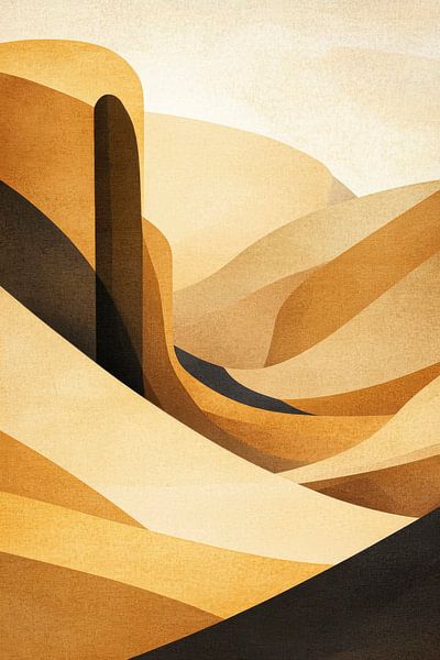 Desert landscape by Poster Art Shop