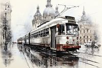 Trambahn in Prag