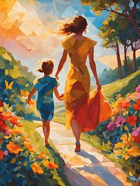 Motherhood pure happiness by Jolique Arte